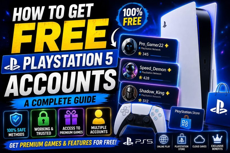 How To Get Free PlayStation 5 Accounts & Passwords: The Ultimate Guide